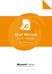 Bruksanvisning Foxit Reader 9.7