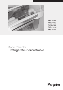 Mode d’emploi Pelgrim PKD23102 Réfrigérateur