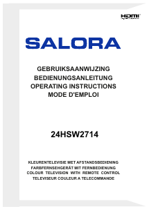 Handleiding Salora 24HSW2714 LED televisie