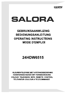 Mode d’emploi Salora 24HDW6515 Téléviseur LED