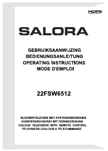 Handleiding Salora 22FSW6512 LED televisie