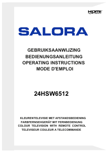 Handleiding Salora 24HSW6512 LED televisie