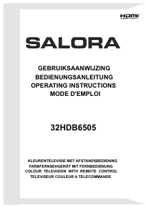 Handleiding Salora 32HDB6505 LED televisie