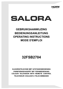 Handleiding Salora 32FSB2704 LED televisie