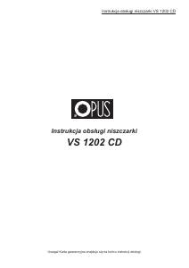 Bruksanvisning Opus VS 1202 CD Dokumentförstörare