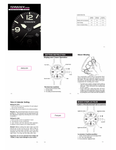 Handleiding Torgoen T38CR44SV Horloge