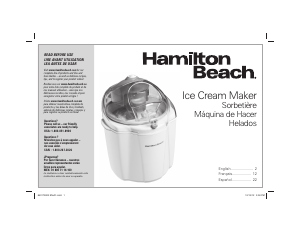 Handleiding Hamilton Beach 68320 IJsmachine