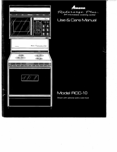 Manual Amana RCC10 Radarange Plus Range