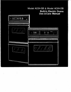 Manual Amana AO24SB Oven