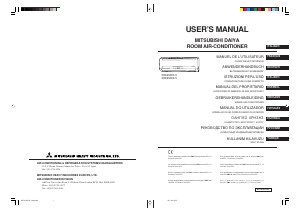 Manuale Mitsubishi SRK35ZDX-S Condizionatore d’aria