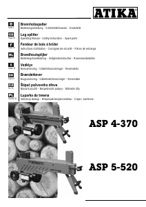 Bedienungsanleitung Atika ASP 5-520 Holzspalter