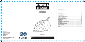 Bedienungsanleitung Edeka YPZ-9158 Bügeleisen