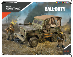 Handleiding Mega Construx set FDY77 Call of Duty Verkenningswagen