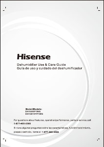 Bruksanvisning Hisense DH100KP1WG Avfuktare
