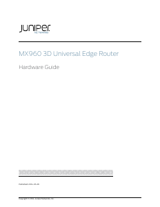 Manual Juniper MX960 3D Router
