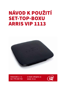 Manuál Arris VIP 1113 (i2) Digitální přijímač