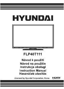 Használati útmutató Hyundai FLP40T111 LED-es televízió