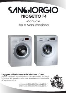 Manuale Sangiorgio F912D Progetto F4 Lavatrice
