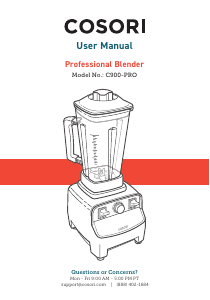 Bruksanvisning Cosori C900-PRO Blender