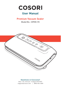 Manual Cosori CP530-VS Vacuum Sealer