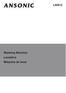Handleiding Ansonic LA 0612 Wasmachine