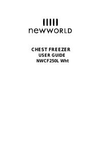Bruksanvisning New World NWCF250L Frys