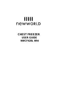 Bruksanvisning New World NWCF420L Frys