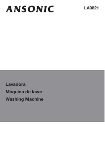 Manual Ansonic LA 9821 Máquina de lavar roupa