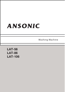Handleiding Ansonic LAT 86 Wasmachine