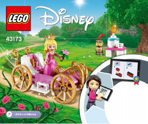 Manual Lego set 43173 Disney Princess A Carruagem Real de Aurora