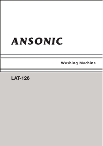 Handleiding Ansonic LAT 126 Wasmachine