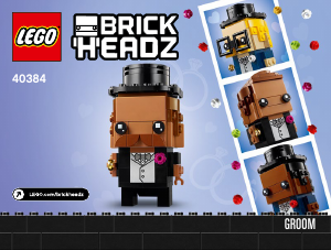 Kullanım kılavuzu Lego set 40384 Brickheadz Damat