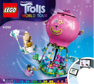 Instrukcja Lego set 41252 Trolls Przygoda Poppy w balonie
