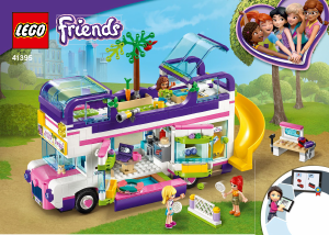 Käyttöohje Lego set 41395 Friends Ystävyysbussi