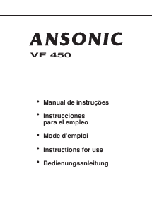 Handleiding Ansonic VF 450 Wasmachine
