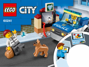 Kullanım kılavuzu Lego set 60241 City Polis Köpeği Birimi