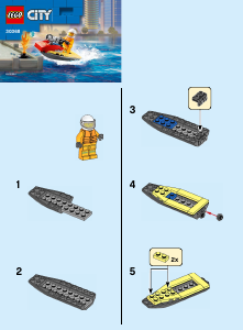 Bedienungsanleitung Lego set 30368 City Feuerwehr Jet Ski