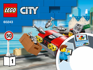 Bruksanvisning Lego set 60243 City Polishelikopterjakt