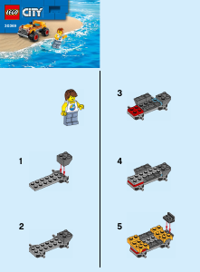 Manual Lego set 30369 City Beach buggy
