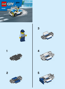 Manual Lego set 30366 City Police car