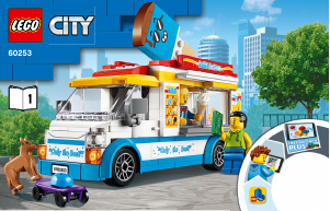 Használati útmutató Lego set 60253 City Fagylaltos kocsi