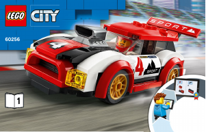 Vadovas Lego set 60256 City Lenktyniniai automobiliai