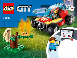Vadovas Lego set 60247 City Miško gaisras