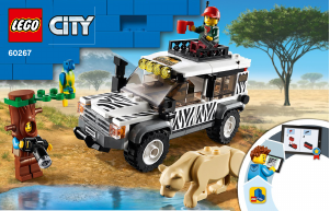 Kullanım kılavuzu Lego set 60267 City Safari Jipi