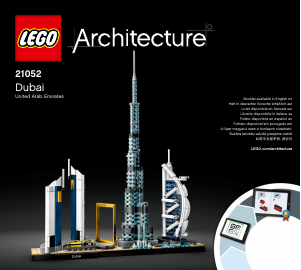 Manual Lego set 21052 Architecture Dubai