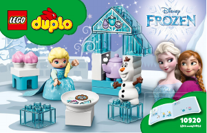 Használati útmutató Lego set 10920 Duplo Elsa és Olaf teapartija