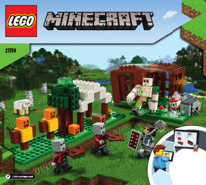 Handleiding Lego set 21159 Minecraft De Pillager buitenpost
