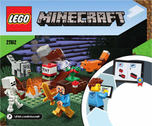 Bruksanvisning Lego set 21162 Minecraft Eventyr på taigaen
