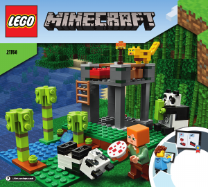Instrukcja Lego set 21158 Minecraft Żłobek dla pand