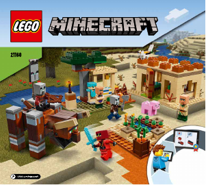 Manual de uso Lego set 21160 Minecraft La Invasión de los Illager